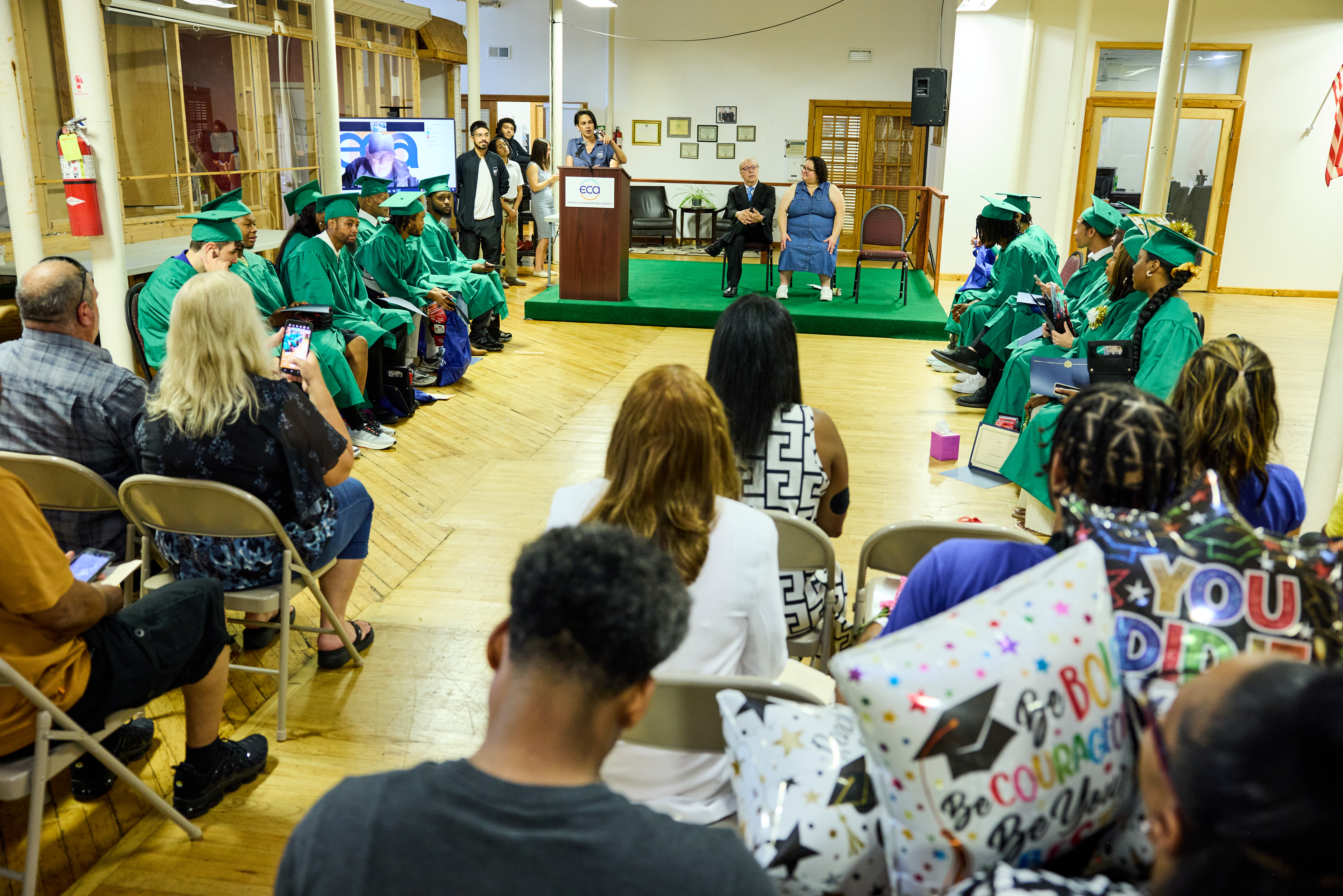 Green Retrofit Immersive Training program graduation at the Philadelphia Knight Green Careers Training Center