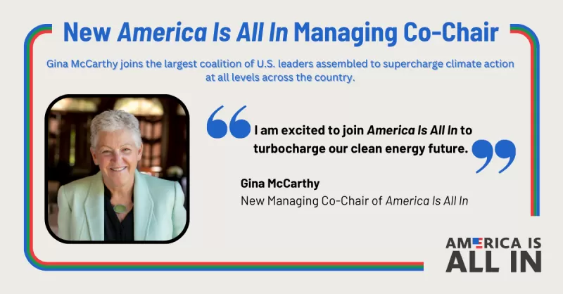 America Is All In Gina McCarthy Announcement